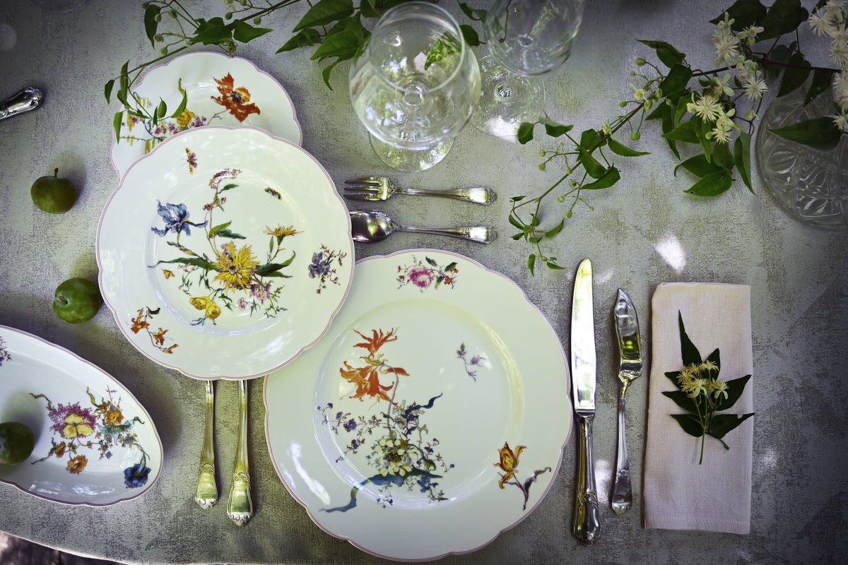 Haviland Fleurs d'Auteuil table setting at DEROS THE SHOP
